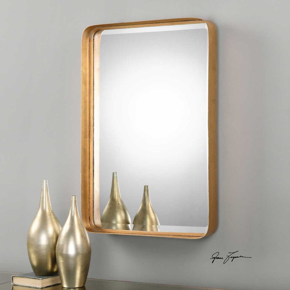 Crofton Vanity Mirror, Gold