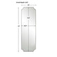 Lennox Tall Mirror, Nickel