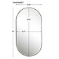 Lago Oval Mirror, Gold