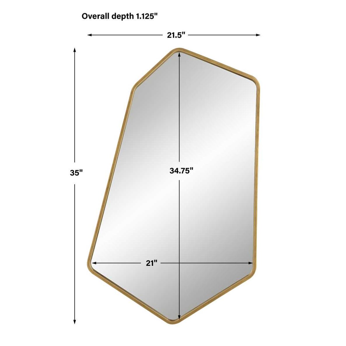 Linneah Large Mirror, Gold