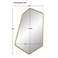Linneah Large Mirror, Gold