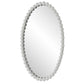 Serna Oval Mirror, White