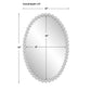Serna Oval Mirror, White