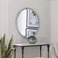 Taza Round Mirror, Antique White