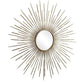 Golden Rays Round Mirror