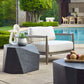 Parra Outdoor Side Table, Slate