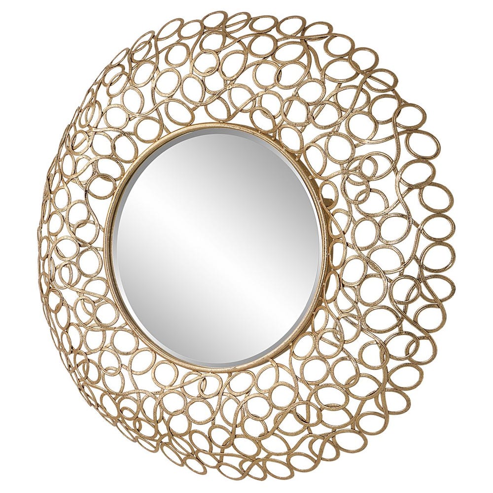 Swirl Round Mirror