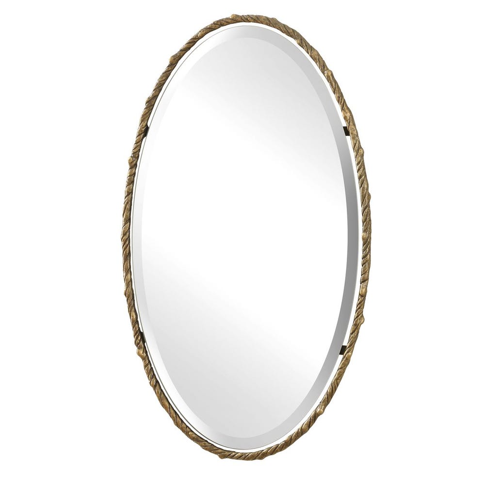 Twisted Branch Oval Mirror