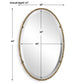 Twisted Branch Oval Mirror