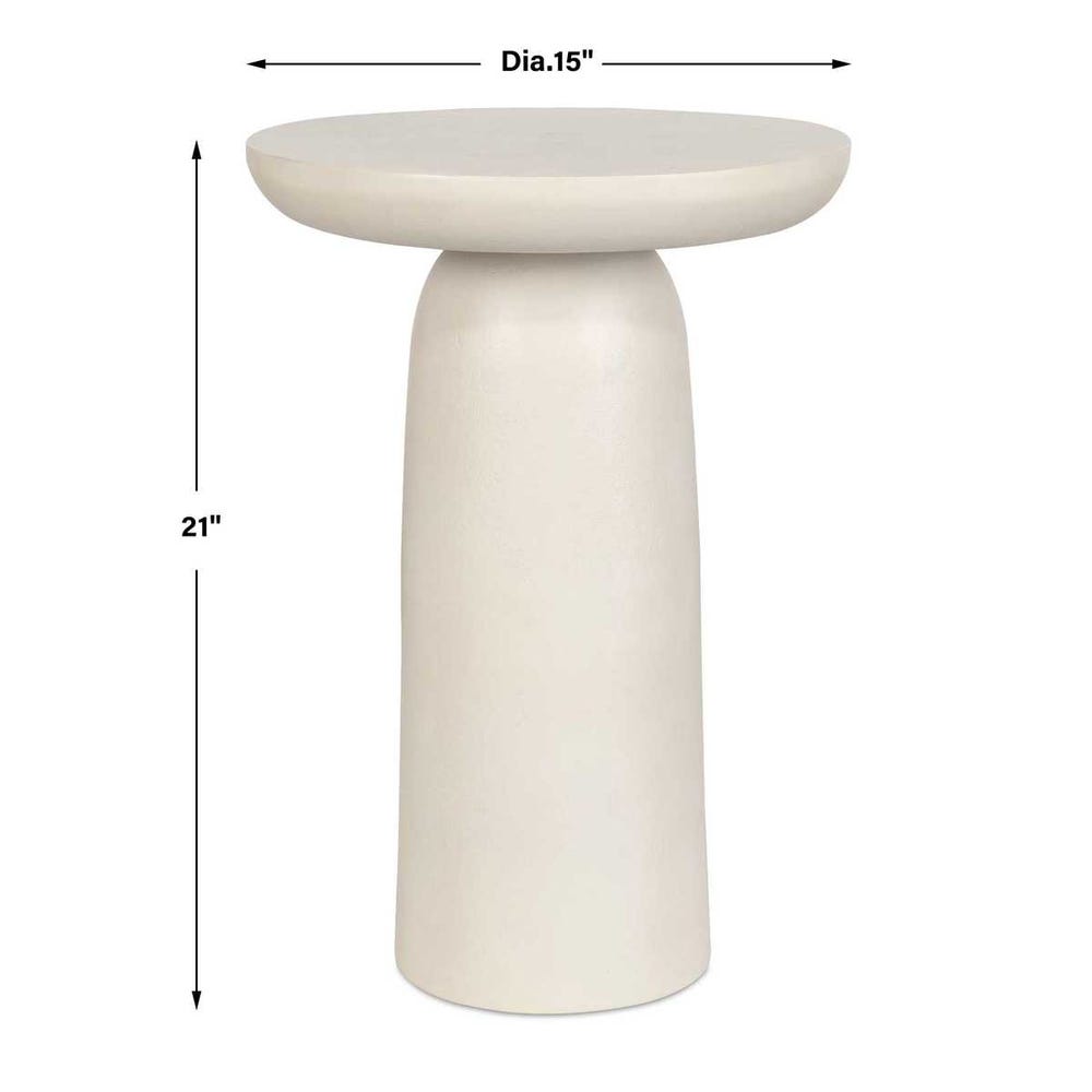 Joppa Outdoor Accent Table, Warm White
