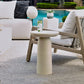 Joppa Outdoor Accent Table, Warm White