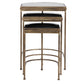 India Nesting Tables, Gold, S/3