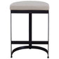 Ivanna Counter Stool, Black - Beige