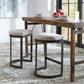 Ivanna Counter Stool, Black - Beige