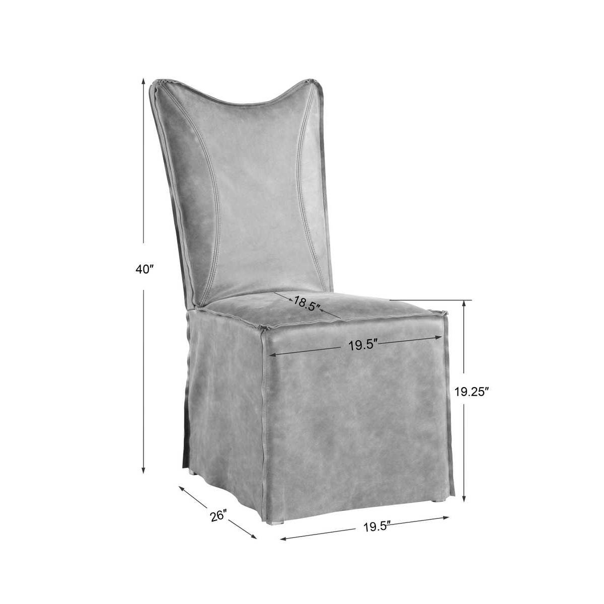 Delroy Armless Chair, Cognac, 2 Per Box, Priced Each