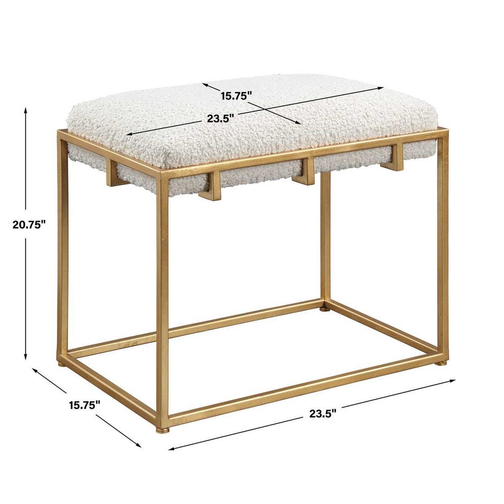 Paradox Small Bench, Gold
