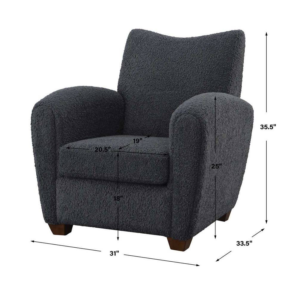 Teddy Accent Chair, Slate