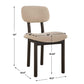 Sculpt Dining Chair, Sand, 2 Per Box, Priced Each