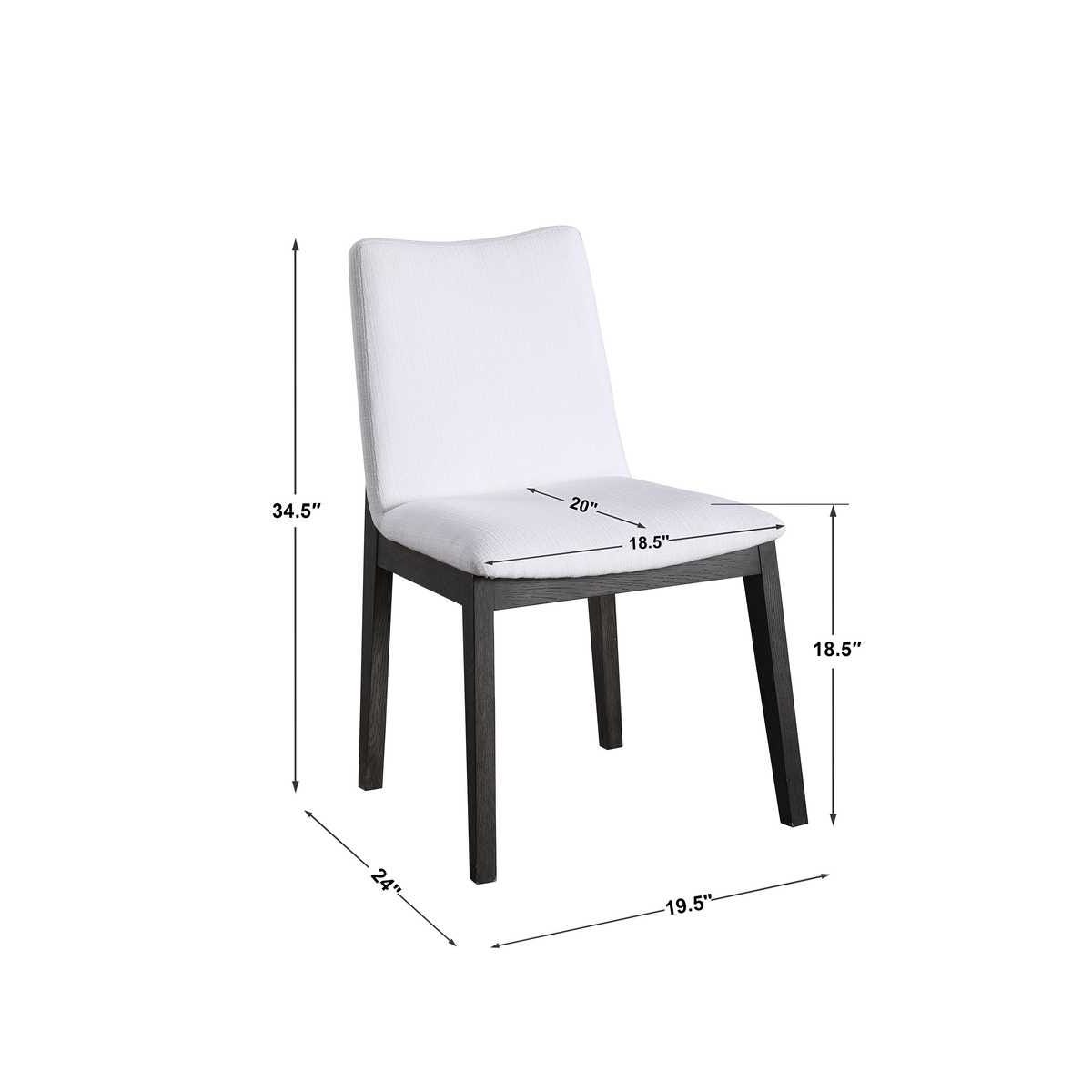 Delano Armless Chair, Espresso, 2 Per Box, Priced Each