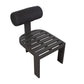 Bolster Back Outdoor Dining Chair, Charcoal