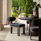 Bolster Back Outdoor Dining Chair, Charcoal