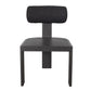 Bolster Back Outdoor Dining Chair, Charcoal