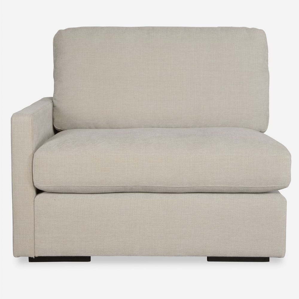 Refuge Sofa - Sectional with Ottoman - Sand Recycled Polyester