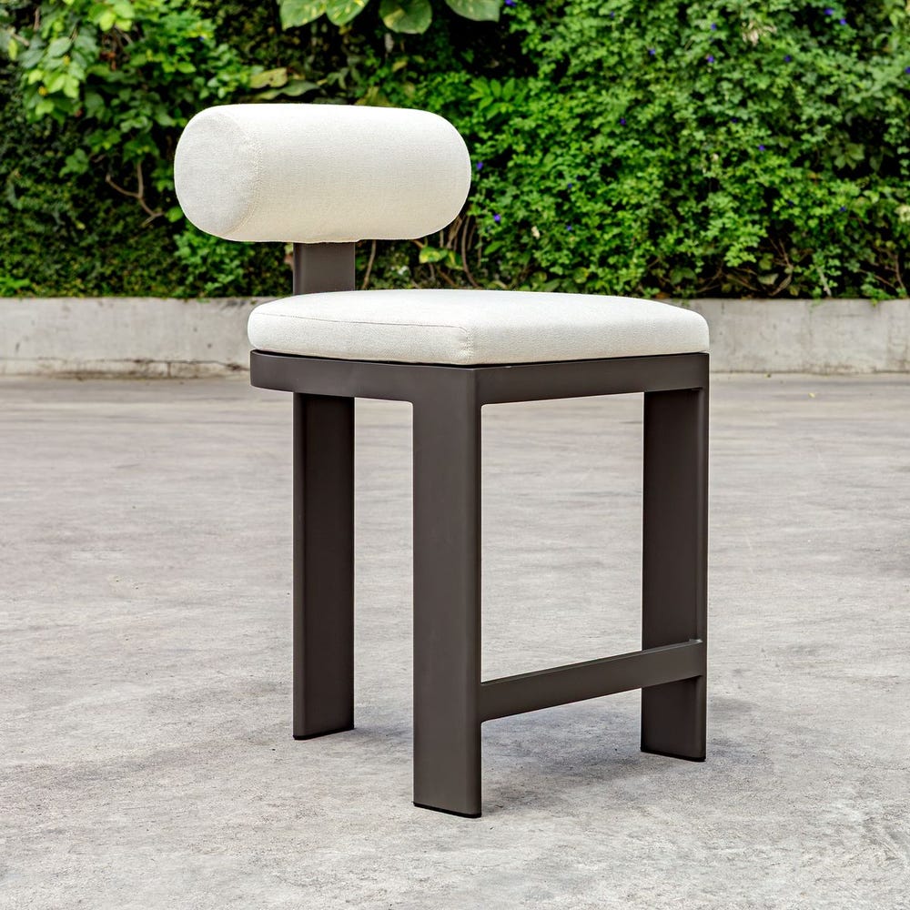 Bolster Back Outdoor Counter Stool