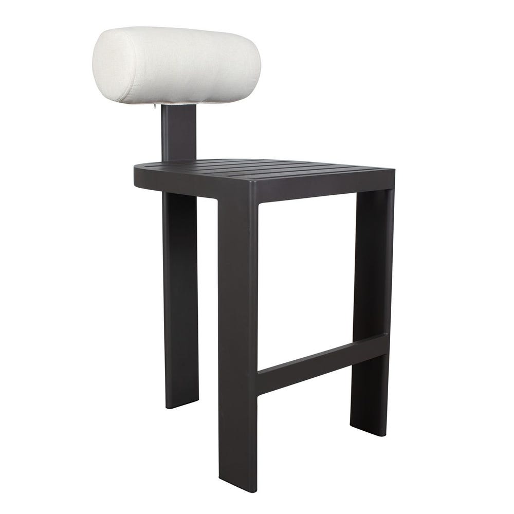 Bolster Back Outdoor Bar Stool
