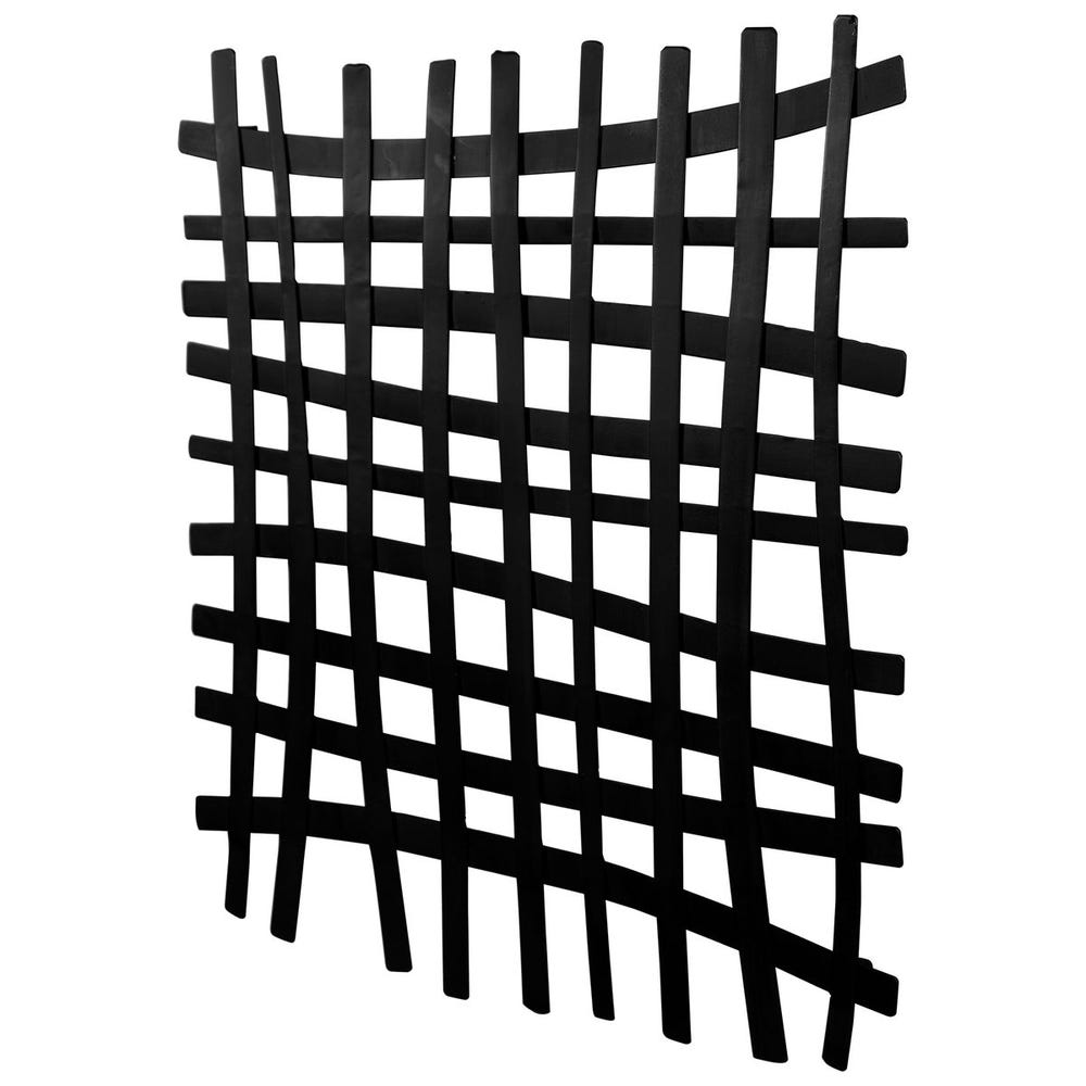 Gridlines Metal Wall Decor, Black