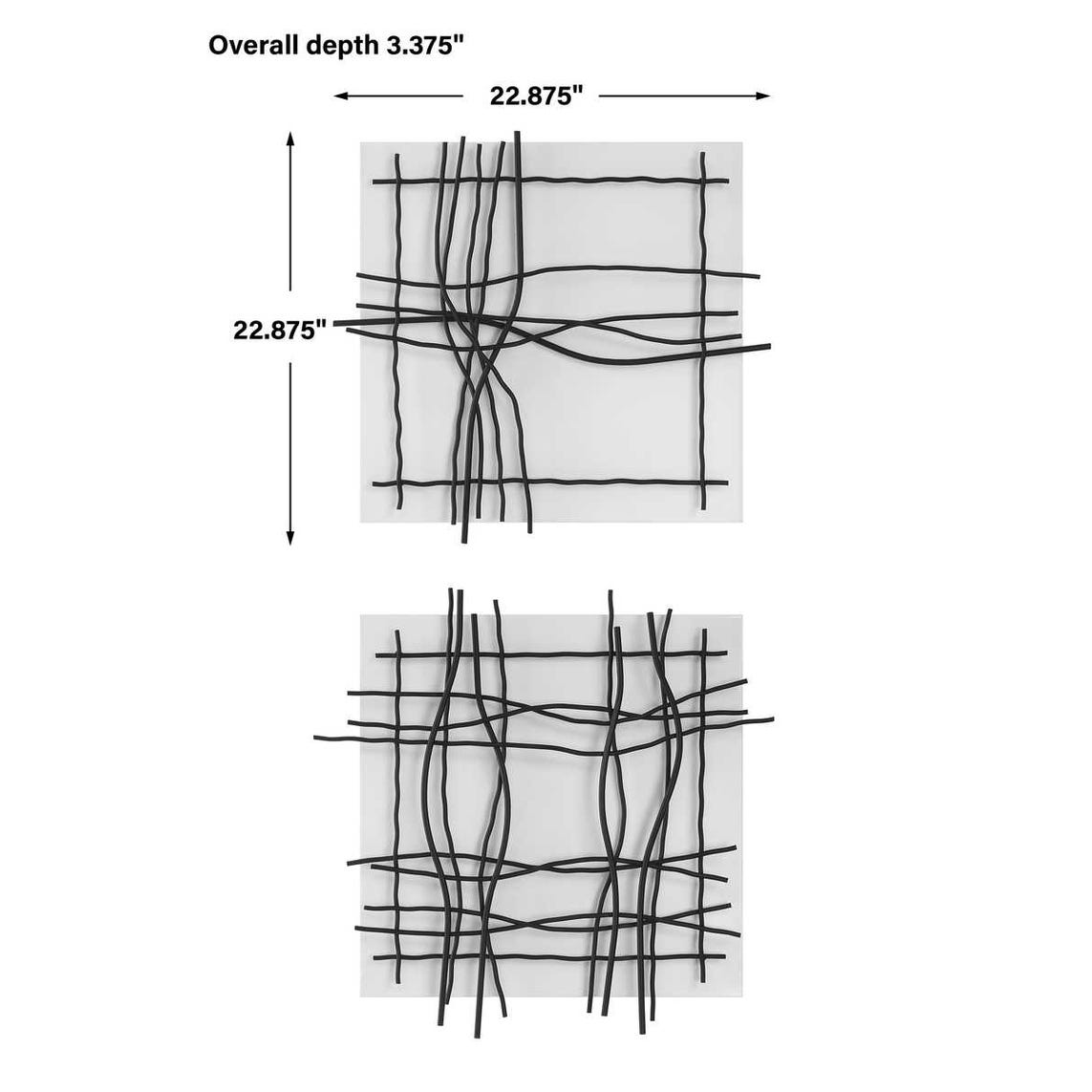 Genesis Metal Wall Decor, S/2