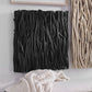 Gathered Teak Square Wood Wall Decor, Black