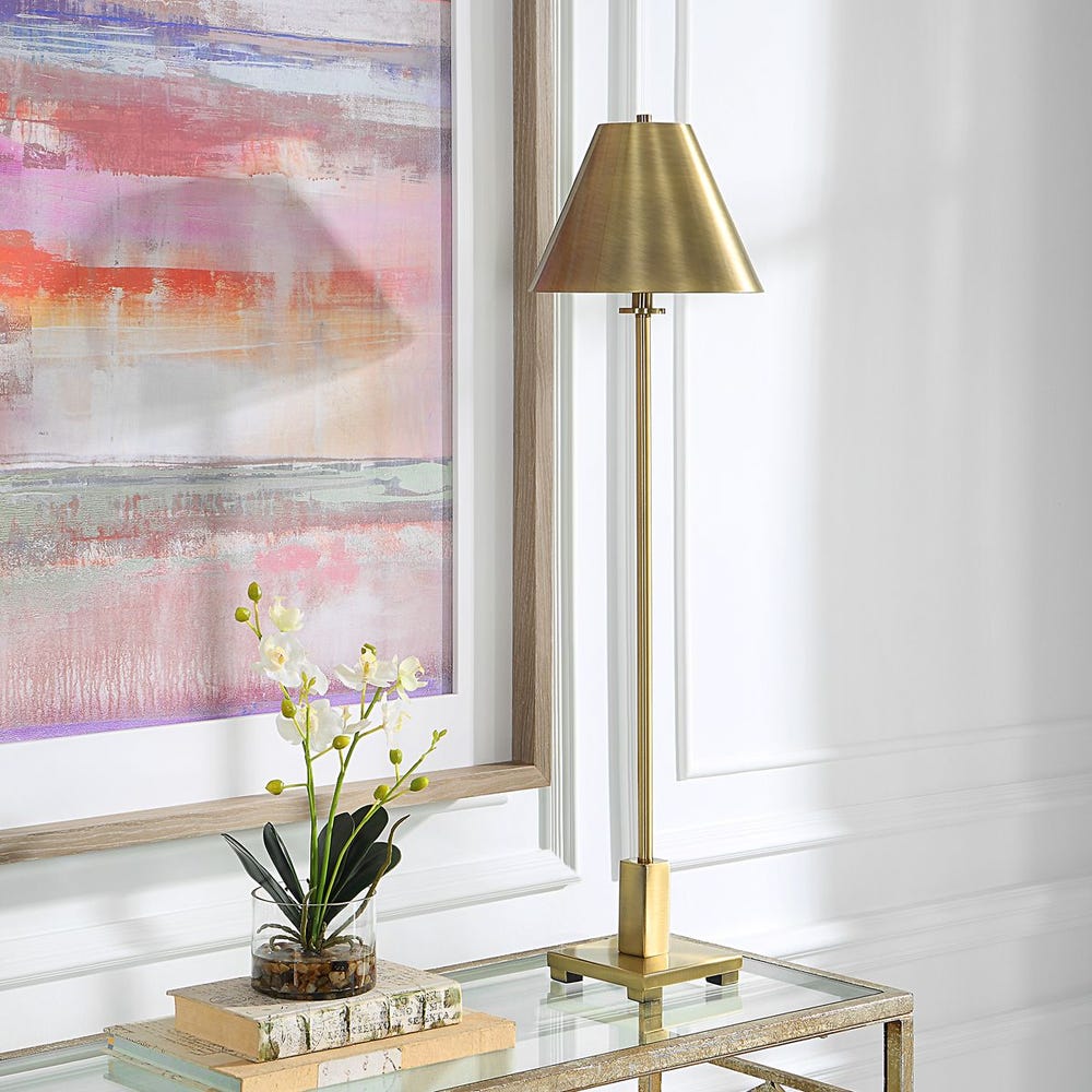 Pilot Buffet Lamp, Brass