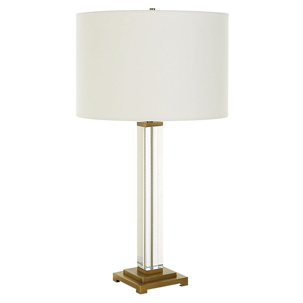 Crystal Column Table Lamp