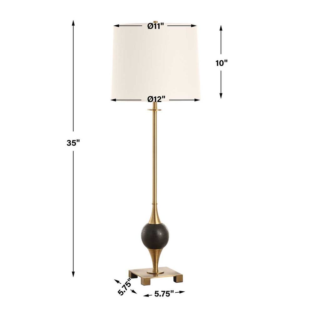Dempsey Buffet Lamp, Brass