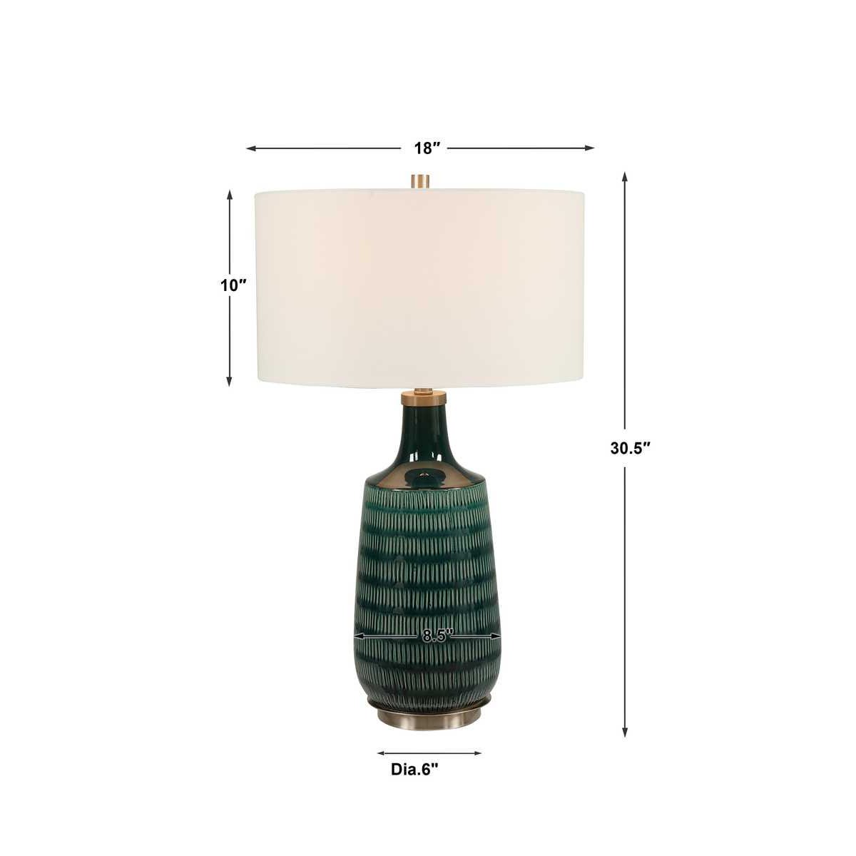 Scouts Table Lamp, Teal