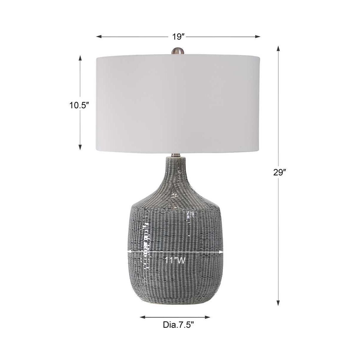 Felipe Table Lamp, Dark Gray