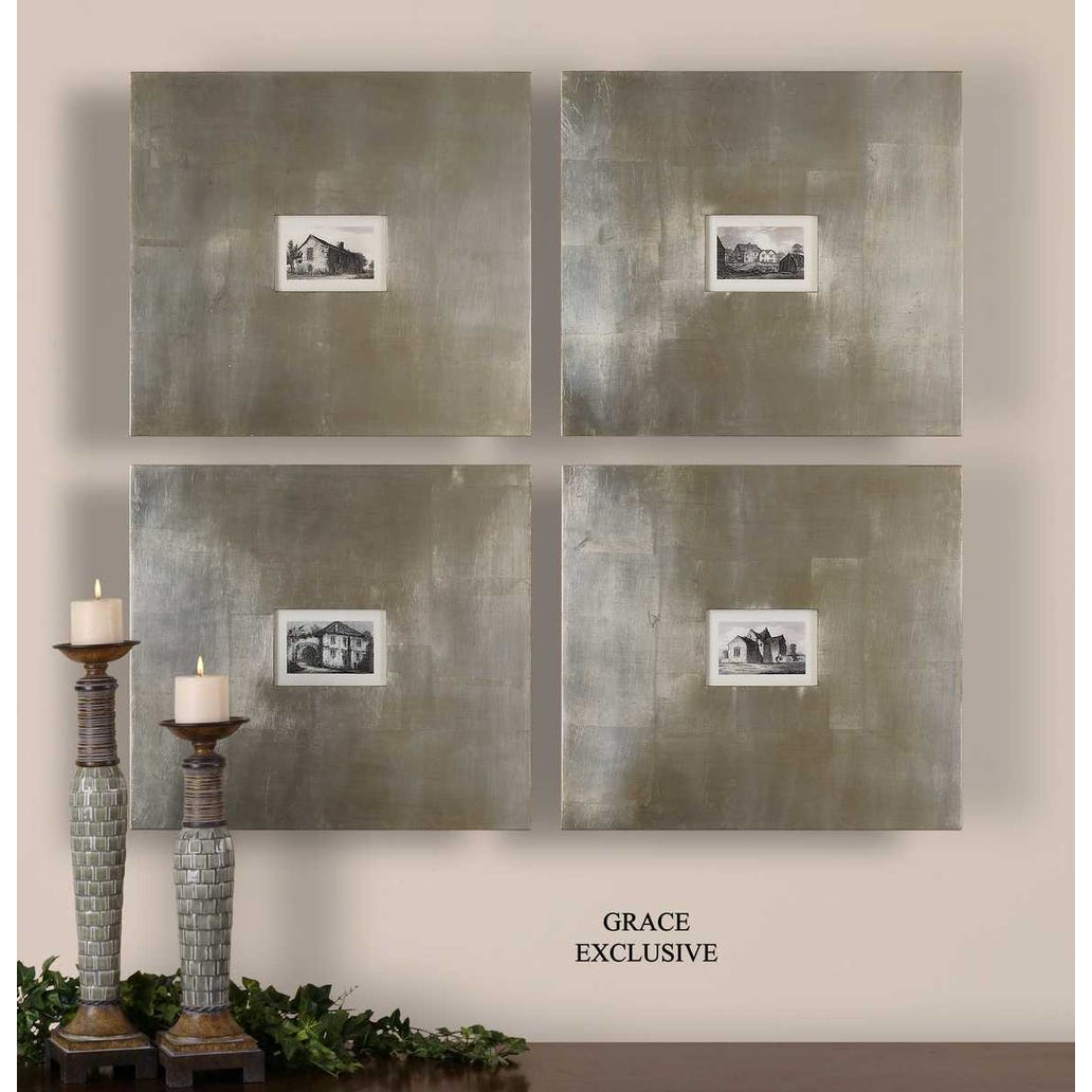 Historical Buildings Framed Prints, S/4