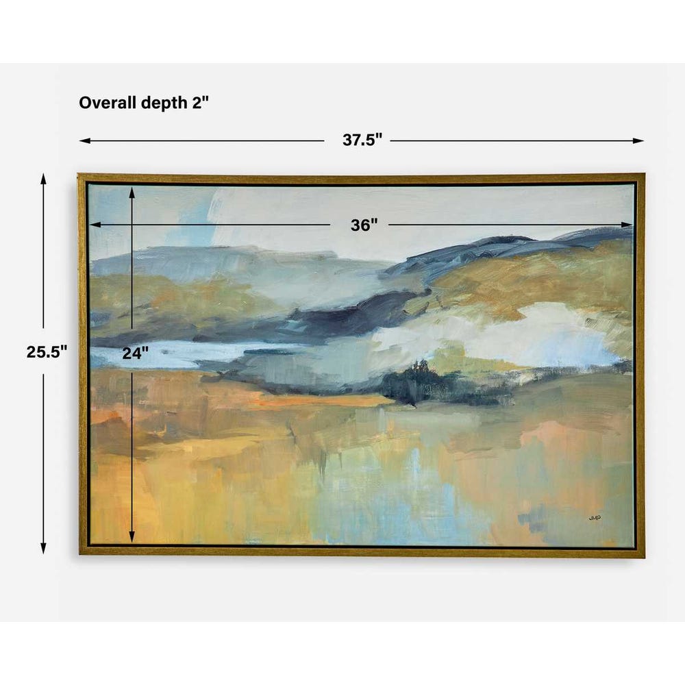 Folded Hills Framed Canvas