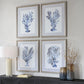 Shibori Coral Framed Prints, S/4