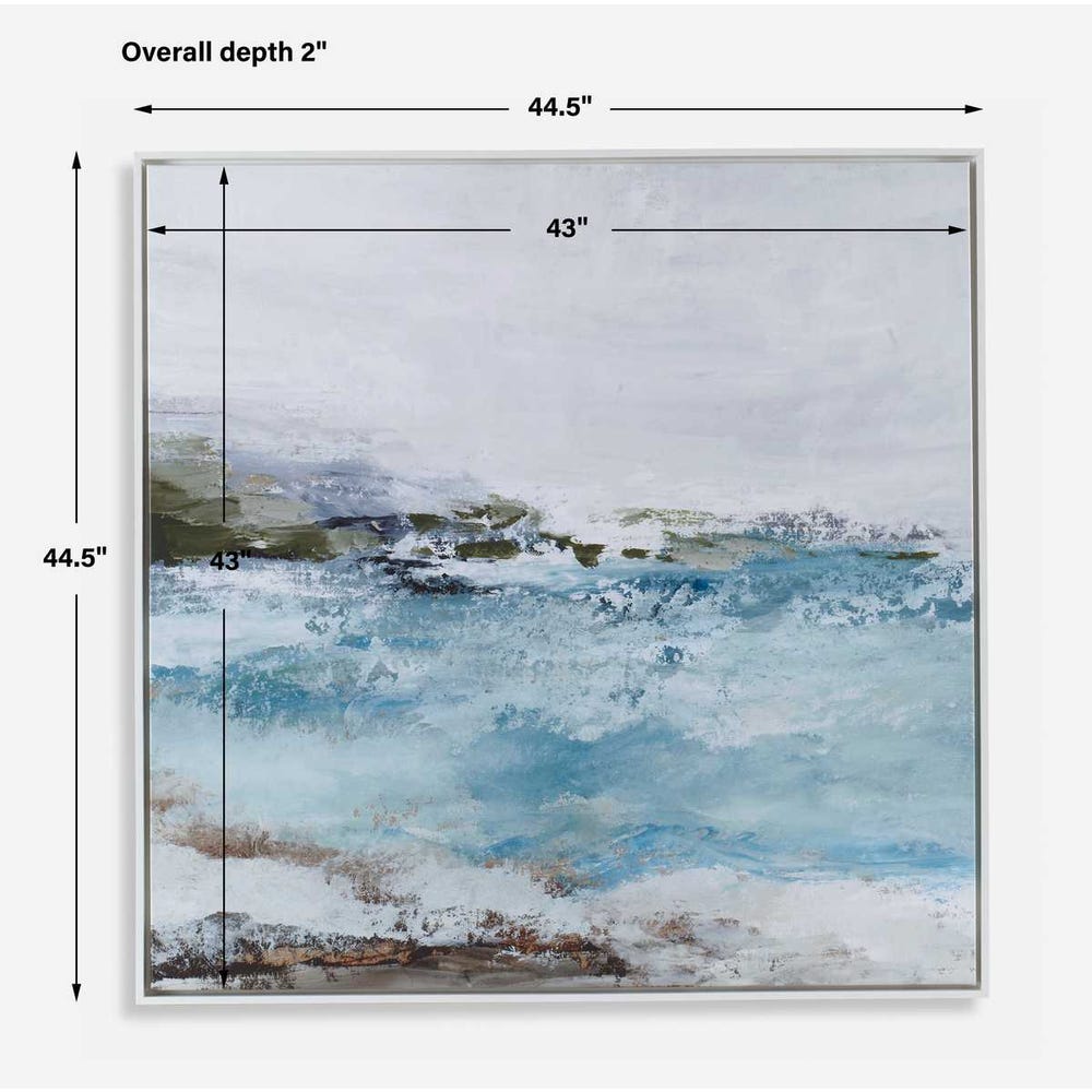 Blue Essence Framed Canvas