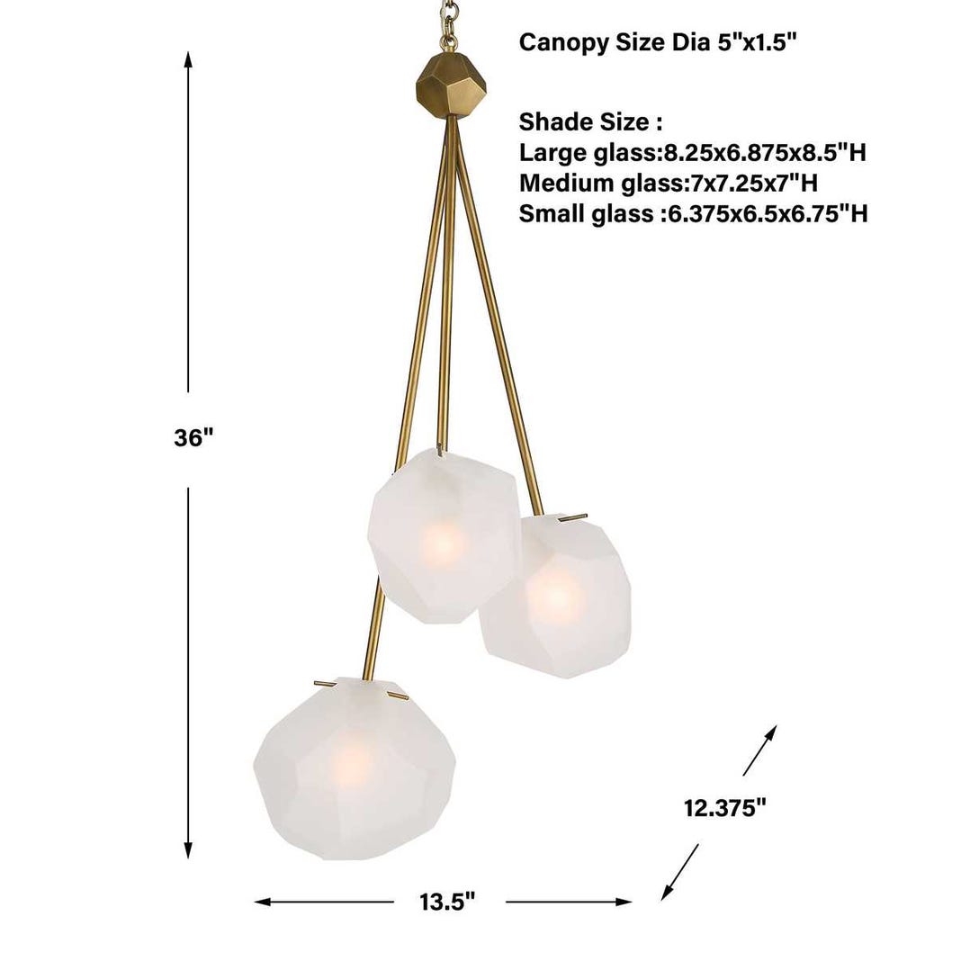 Geodesic, 3 Lt Pendant