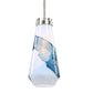 Windswept Blue & White, 1 Lt Mini Pendant