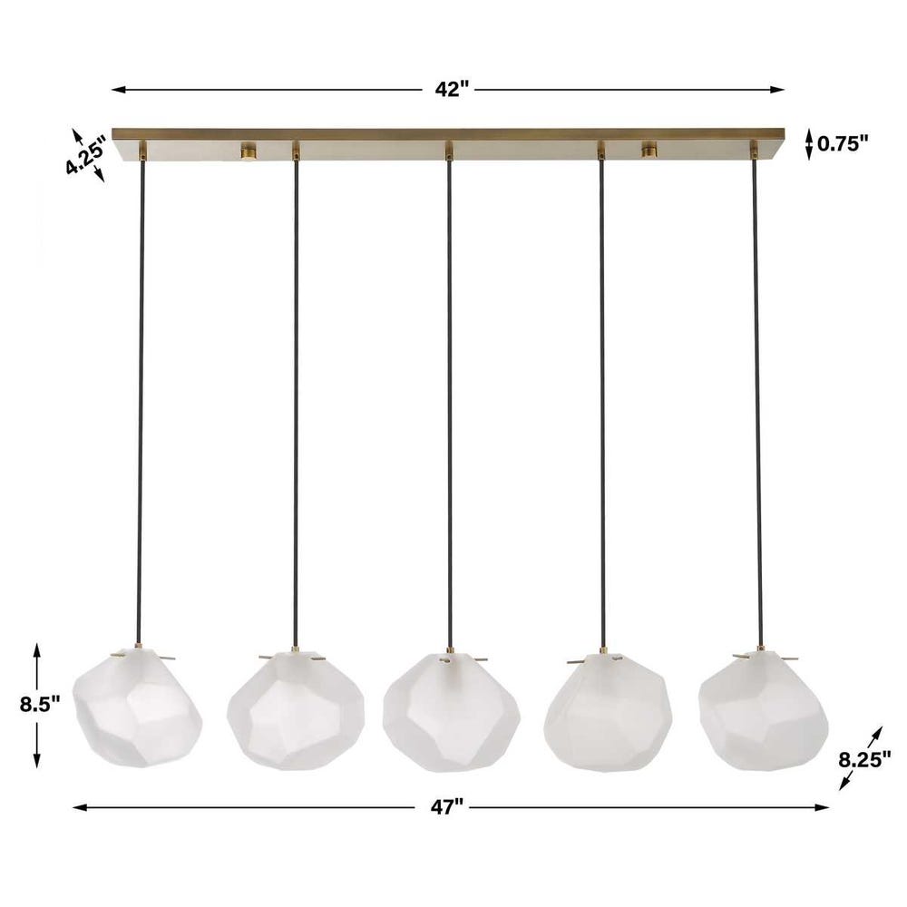 Geodesic, 5 Lt Pendant
