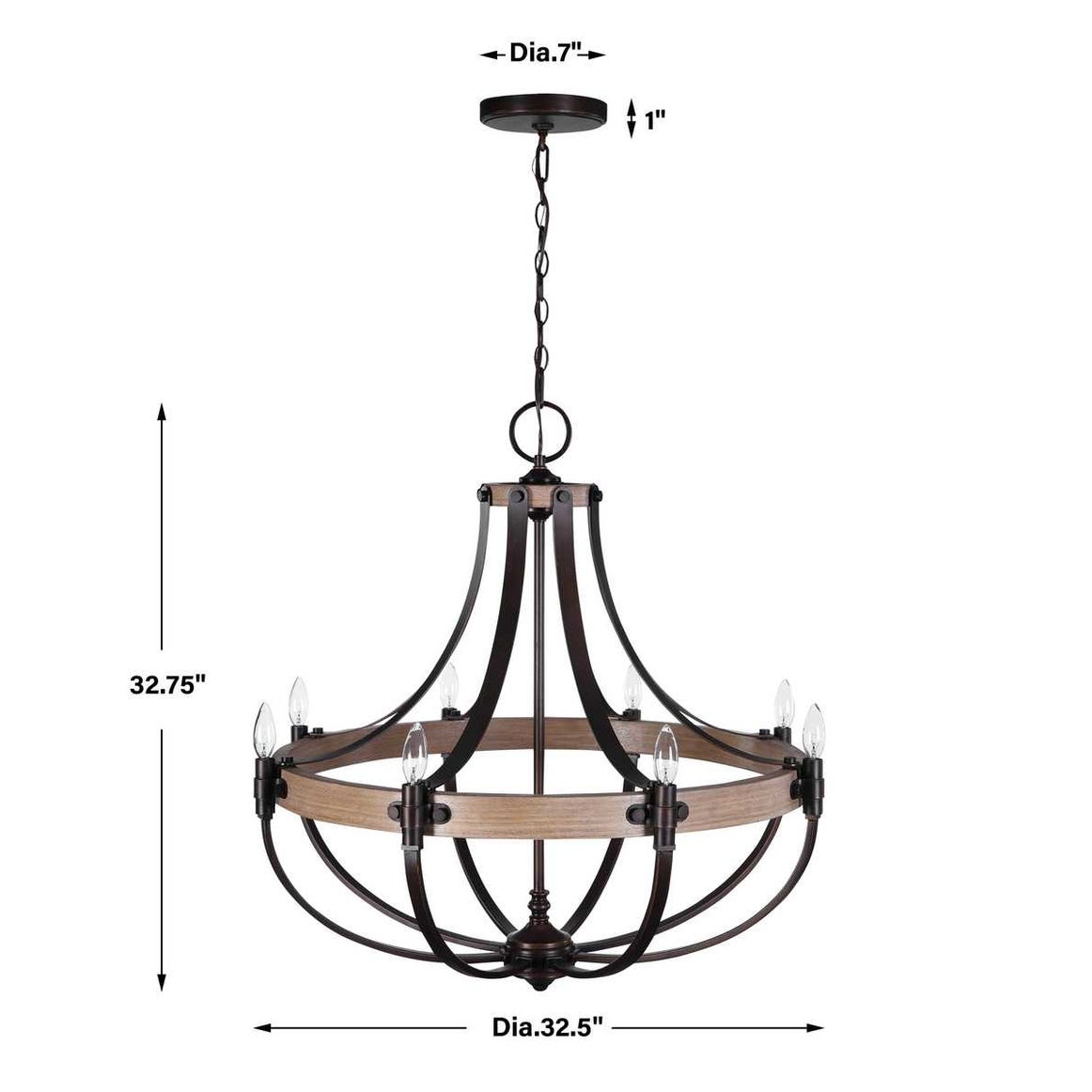 Dubois, 8 Lt Chandelier