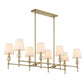 Arques 8 Lt Linear Chandelier