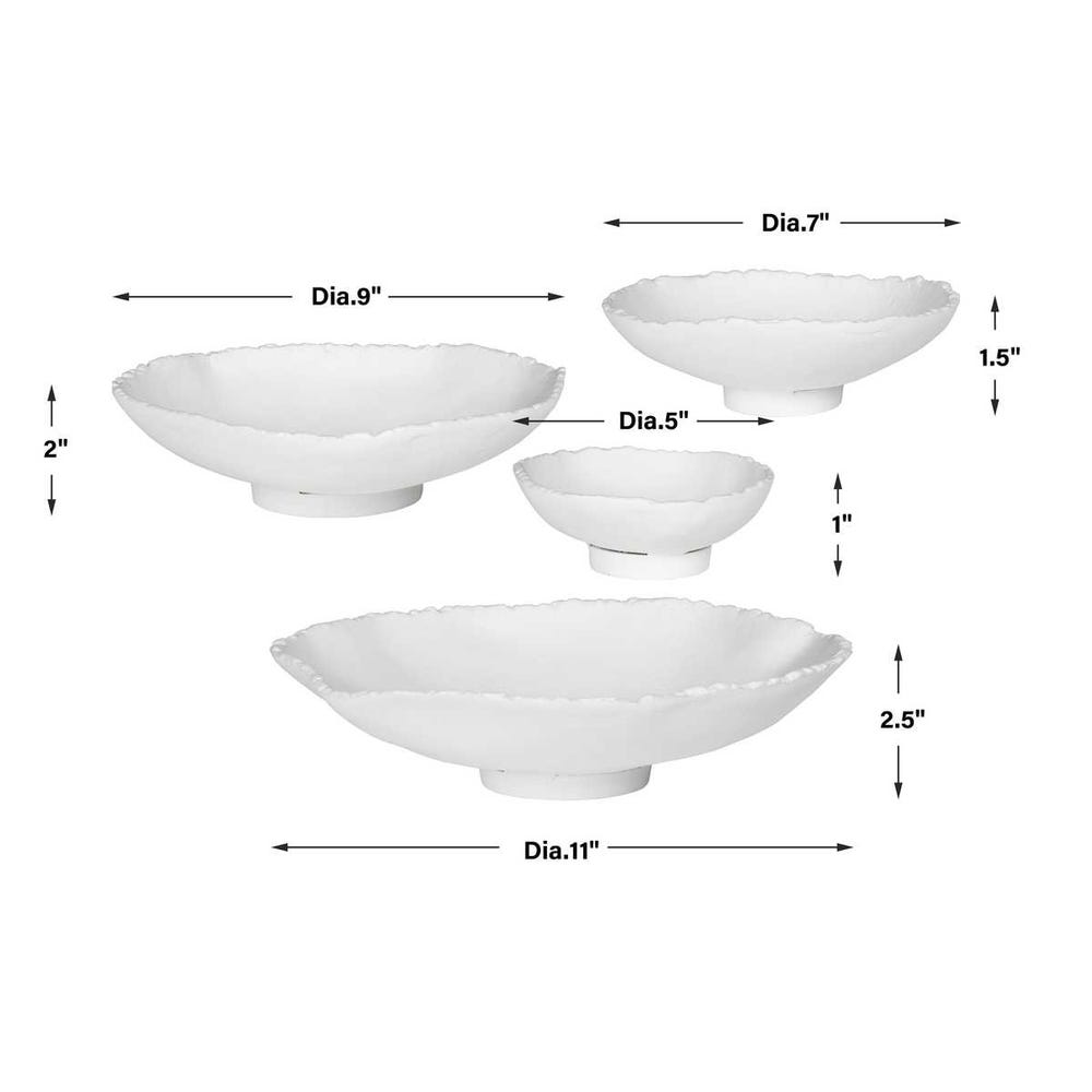 Lucky Coins Outdoor Metal Wall Decor, White, S/4