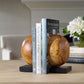 Teak and Noir Bookends, S/2
