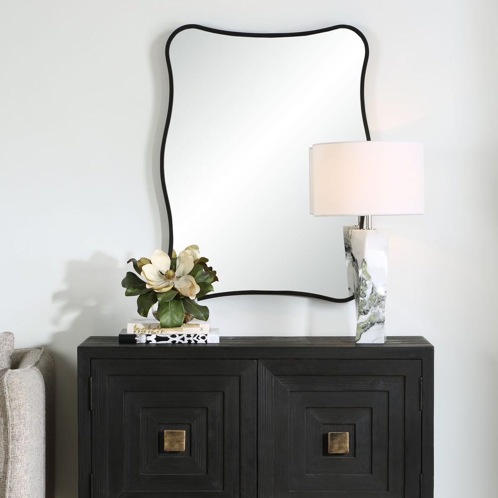 Pavia Vanity Mirror, Black