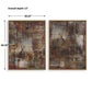 Molten Patina Framed Canvases, S/2